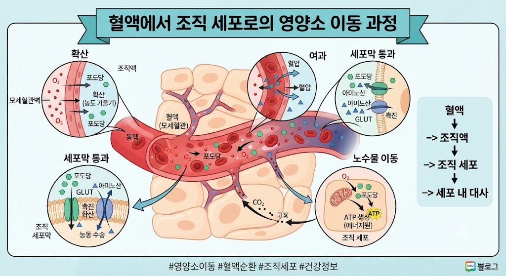 영양소가 혈액에서 조직 세포로 이동하는 과정 1 image 101