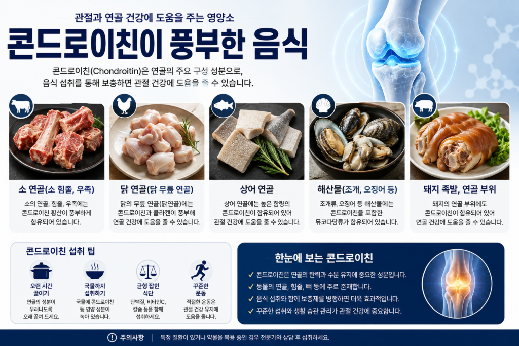콘드로이친 많은 음식 5가지와 관절 건강을 위한 올바른 섭취법 1 image 13