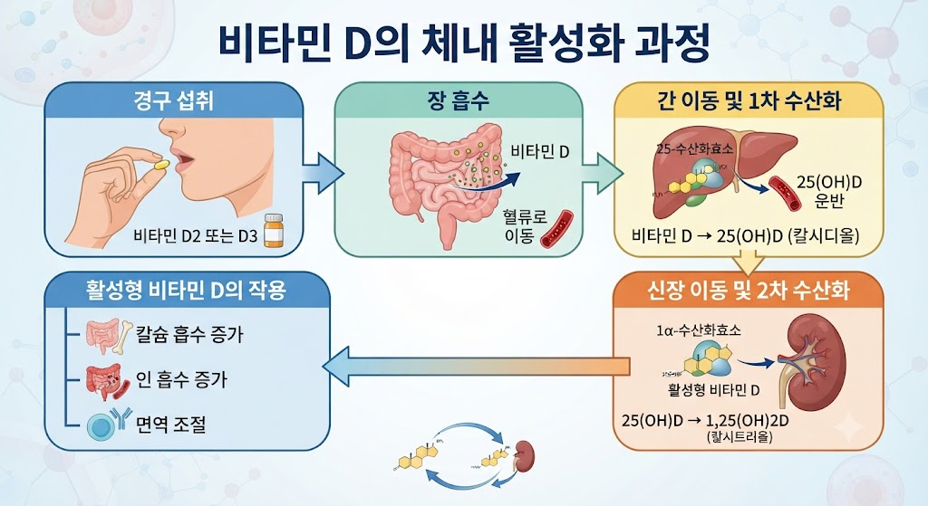 비타민 D는 먹은 뒤 체내에서 어떻게 활성형으로 바뀌는가 1 image 44