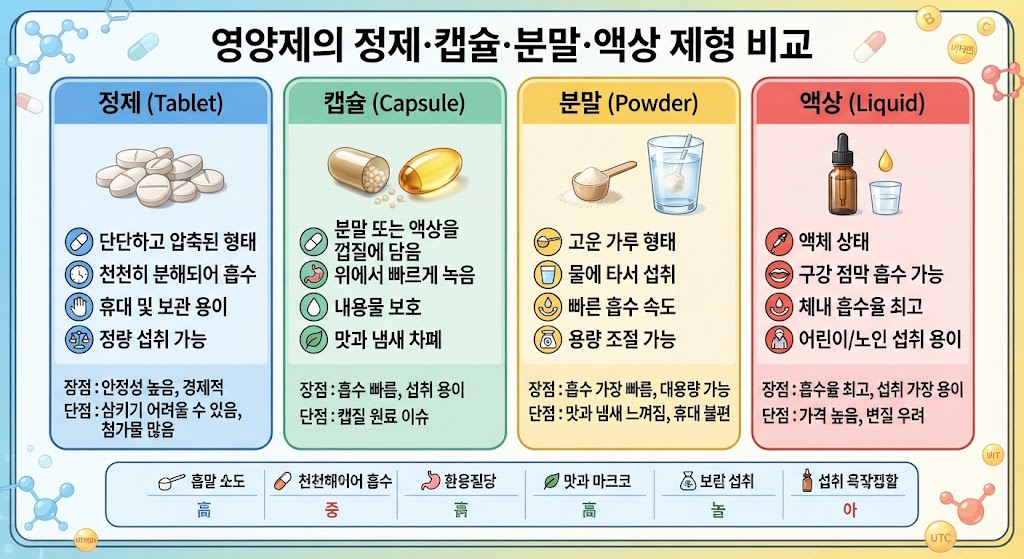 영양제의 정제·캡슐·분말·액상 제형은 어떻게 다른가 1 image 47