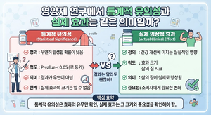영양제 연구에서 통계적 유의성과 실제 효과는 같은 의미일까 2 영양제 연구에서 통계적 유의성과 실제 효과