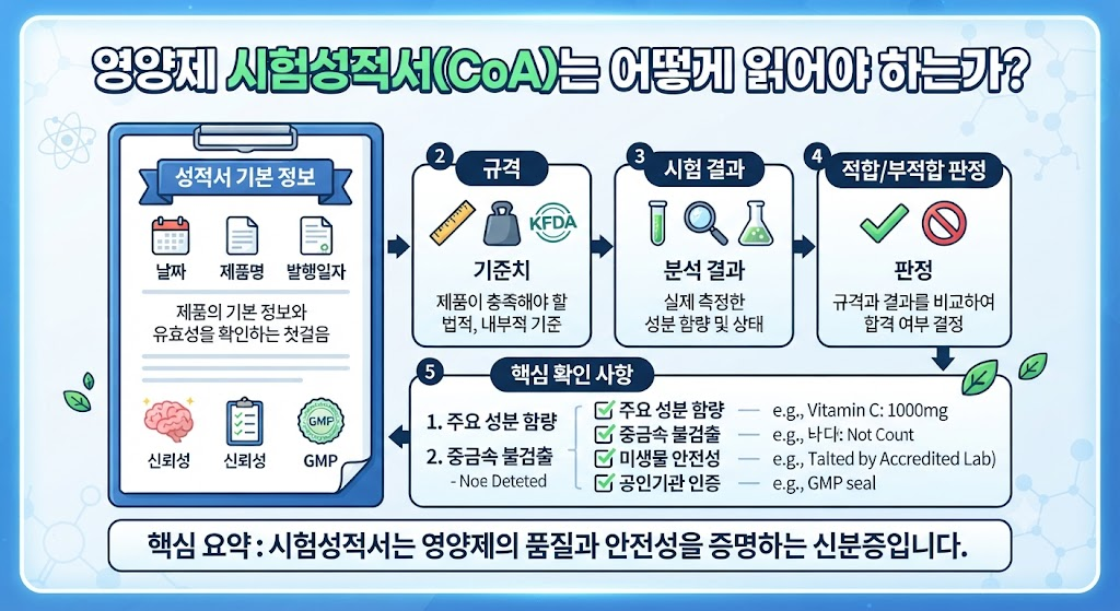 영양제 시험성적서(CoA)는 어떻게 읽어야 하는가 1 image 75