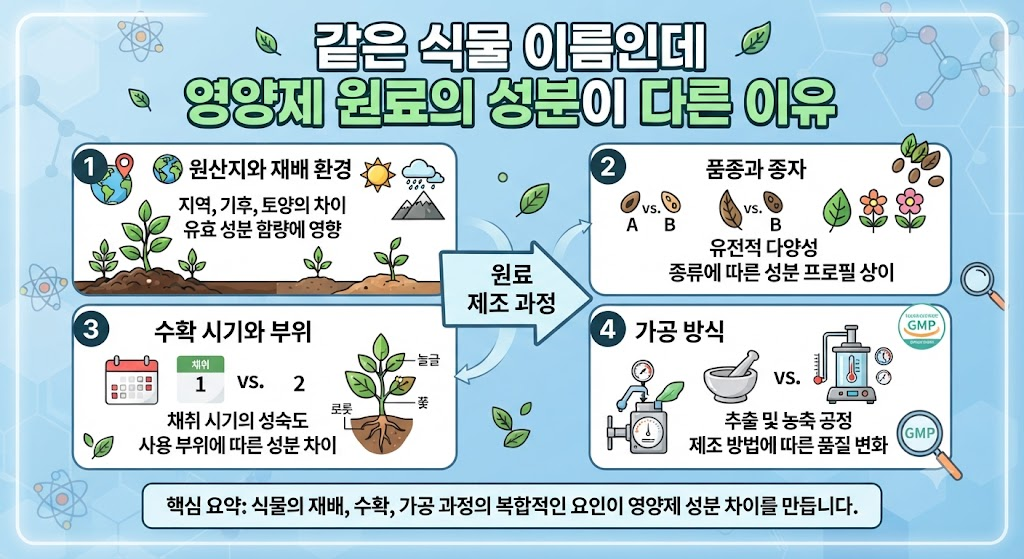 같은 식물 이름인데 영양제 원료의 성분이 다른 이유 1 image 91
