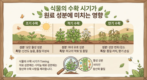식물의 수확 시기가 원료 성분에 미치는 영향 2 식물의 수확 시기가 원료 성분에 미치는 영향