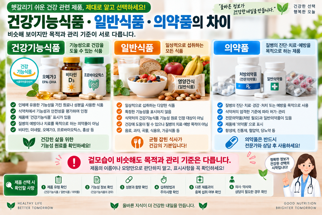 건강기능식품과 일반식품·의약품의 차이는? 영양제 고르기 전 알아둘 기본 개념 1 image 39