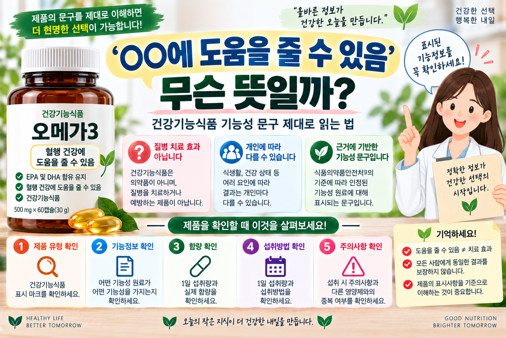 건강기능식품 ‘도움을 줄 수 있음’은 무슨 뜻일까? 기능성 문구 제대로 읽는 법 1 image 41