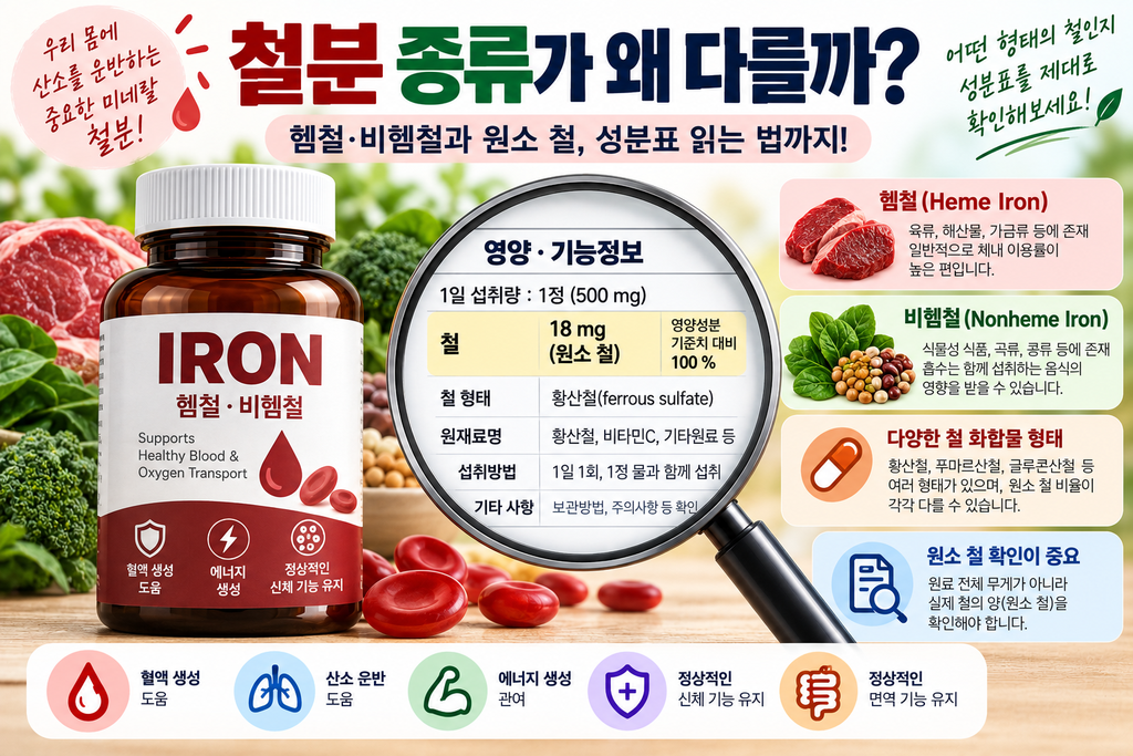 철분 종류가 왜 다를까? 헴철·비헴철과 원소 철 성분표 읽는 법 1 image 52