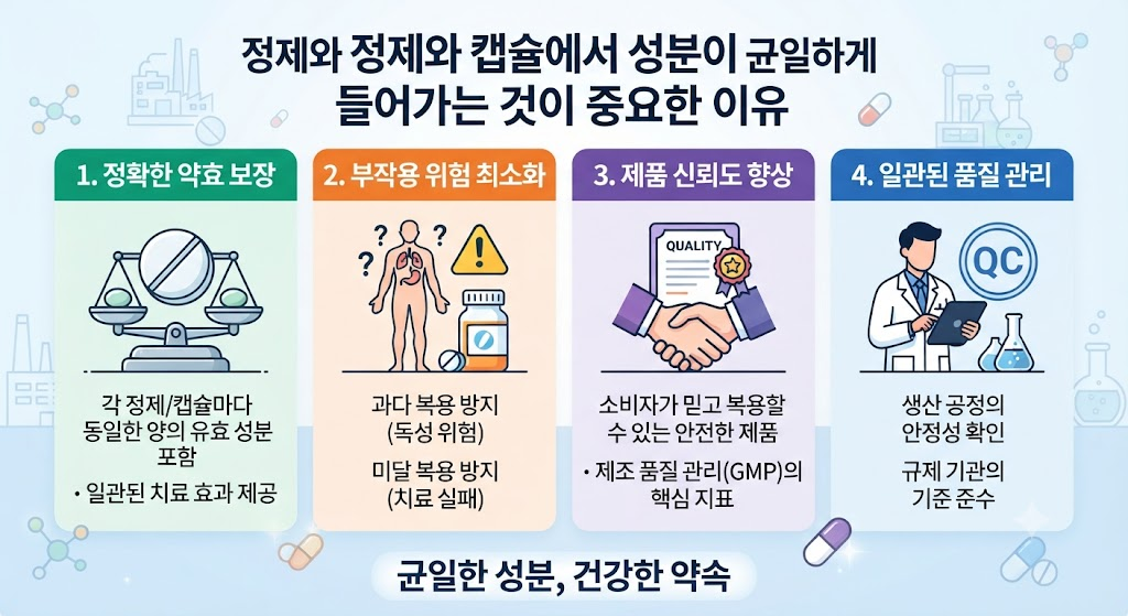 정제와 캡슐에서 성분이 균일하게 들어가는 것이 중요한 이유 1 image 8